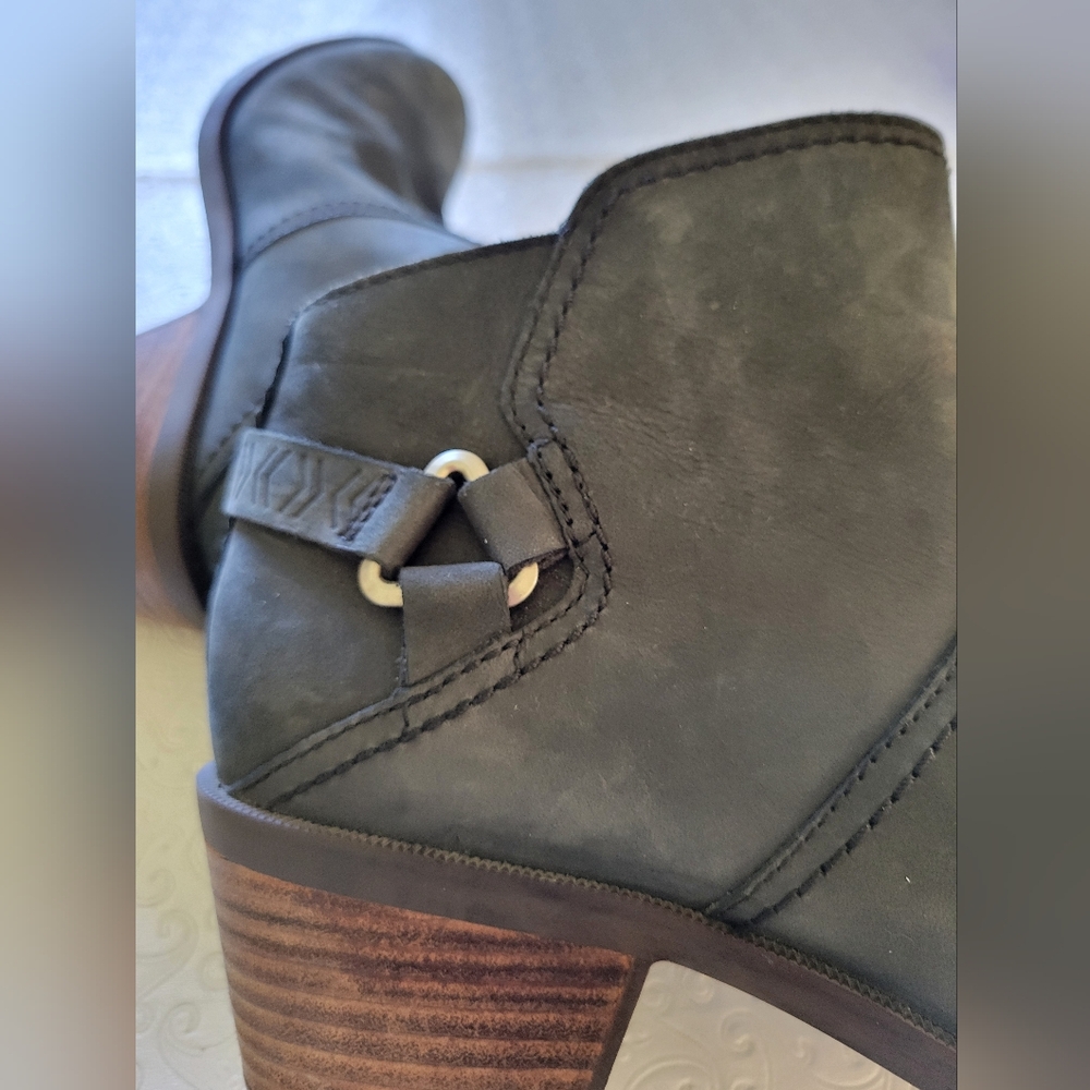 Teva Boots Gray Womens 9 Foxy Ankle Booties Heels Side Zipper 1008317 - Picture 5 of 12